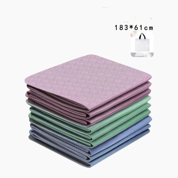 Folding Mat Foldable Yoga Mat Non-slip Outdoor Thickened Plus-sized Widened Dance Student Nap Mat - Image 3