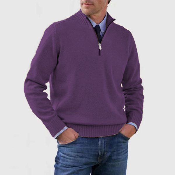 Men's Plus Size Knitwear Zipper - Image 5