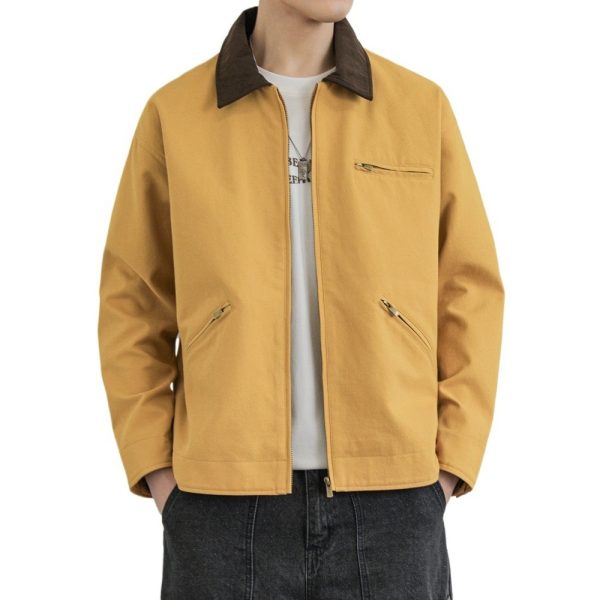 American Workwear Retro Lapel Jacket - Image 8