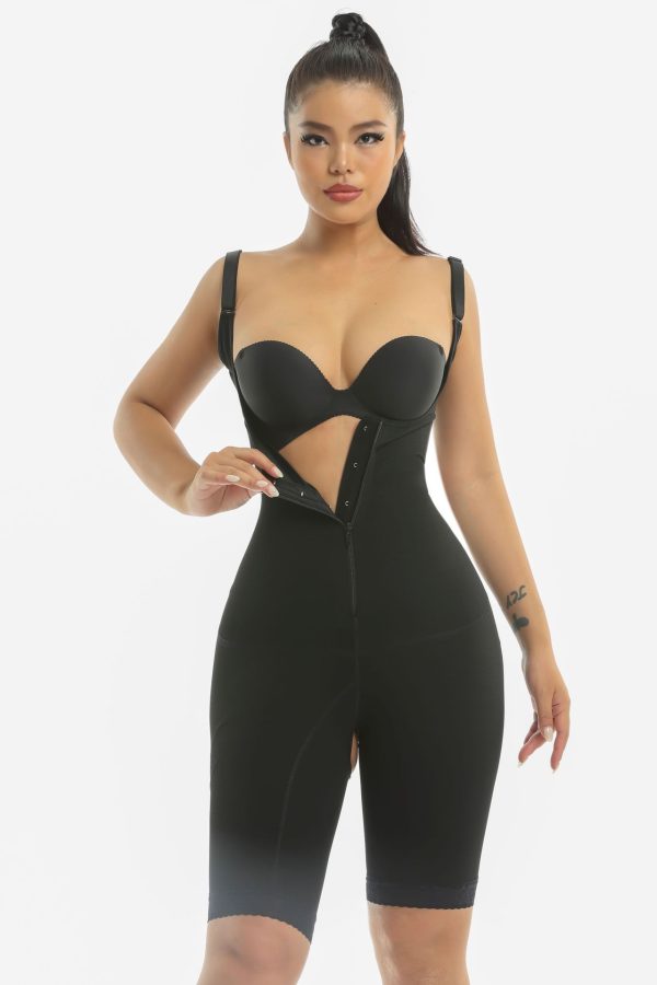 Crotch Zipper Plus Size Bodysuit - Image 3