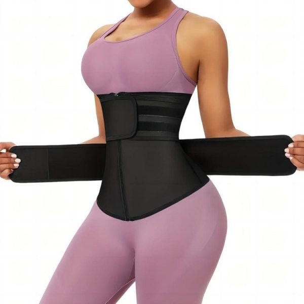 Slimming Belt Violently Sweat Adjustable Zipper Body Shaping Belly Band