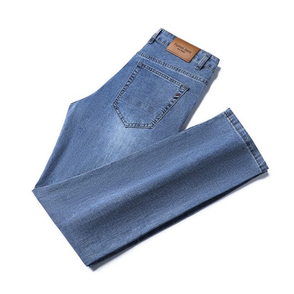 Straight Slim Casual Jeans Men - Image 4