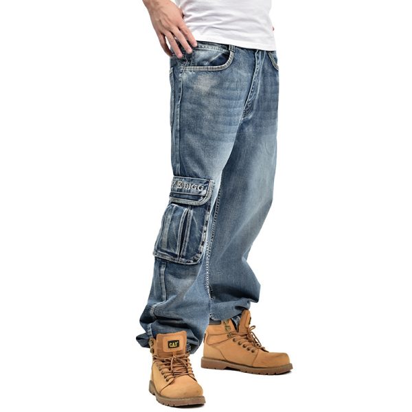 Loose Plus Size Fat Guy Hip Hop Plus Size Skateboarding Pants - Image 5