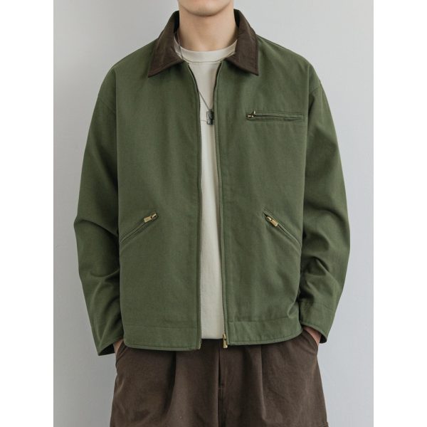 American Workwear Retro Lapel Jacket - Image 5