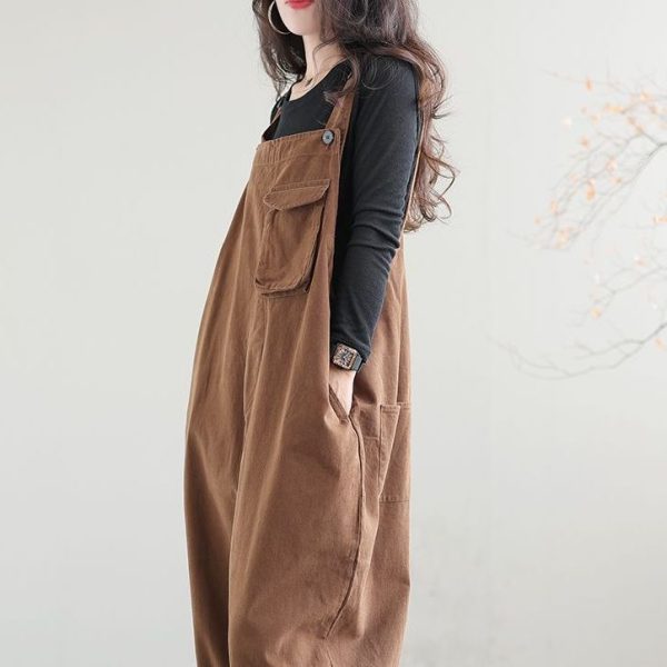 Artsy Vintage Plus-size Overalls