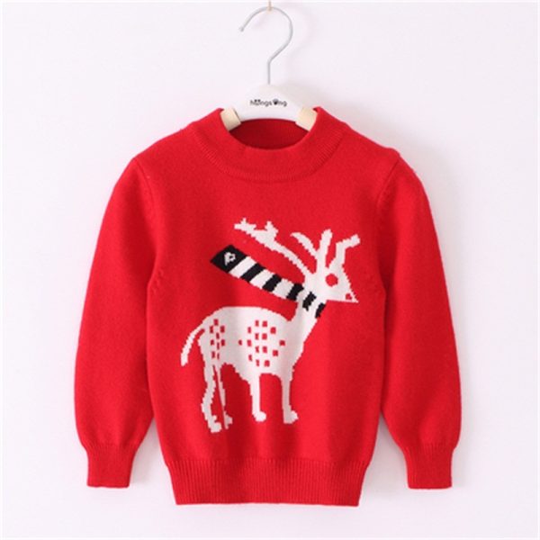 Baby Christmas knitted bottoming shirt - Image 5