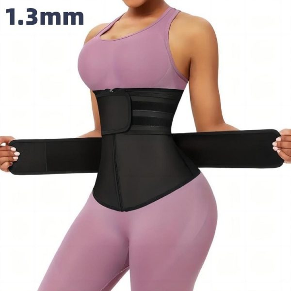 Slimming Belt Violently Sweat Adjustable Zipper Body Shaping Belly Band - Image 5