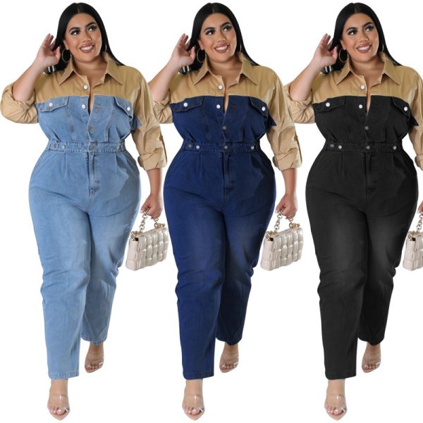 Plus Size Women's Long Jumpsuit - Image 4