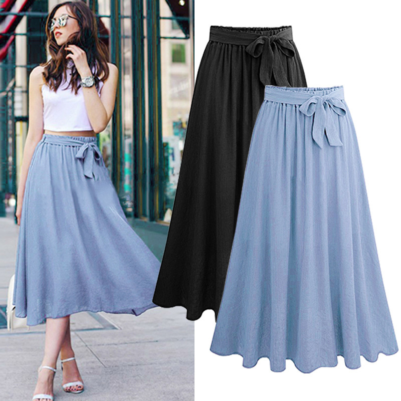 Plus size women’s ruffle skirt