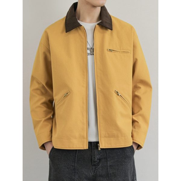 American Workwear Retro Lapel Jacket - Image 4