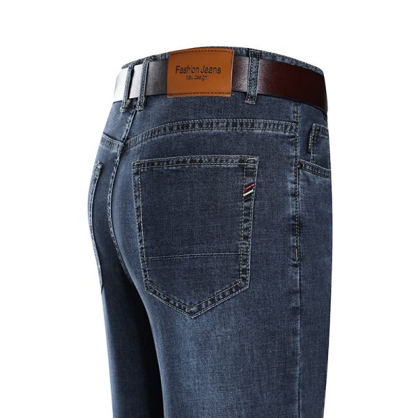 Straight Slim Casual Jeans Men - Image 3