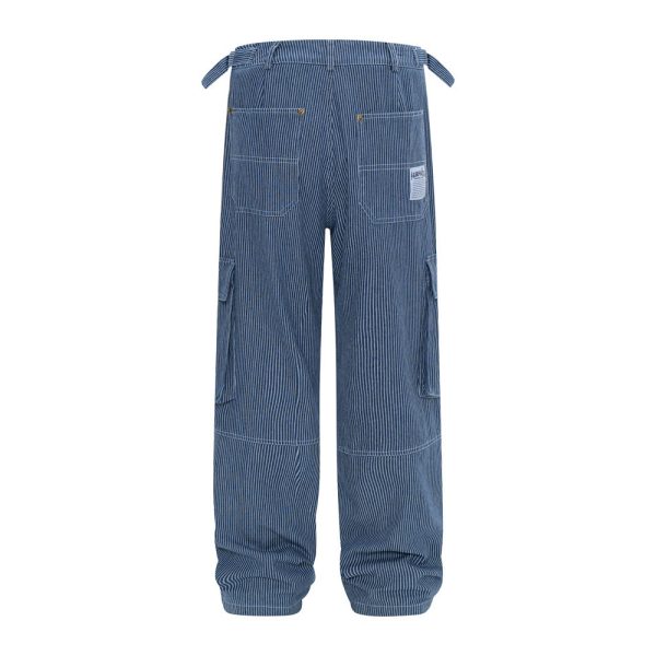 Vertical Stripes Casual Working Pants Men - Image 7