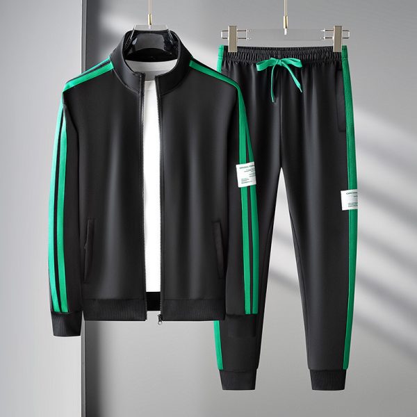 Men's Sport Cardigan Zipper Two-piece Set - Image 7