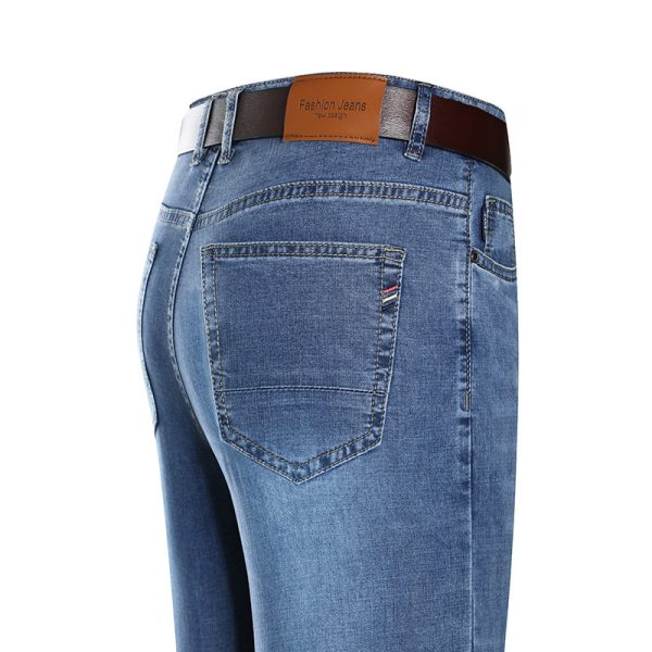 Straight Slim Casual Jeans Men - Image 6