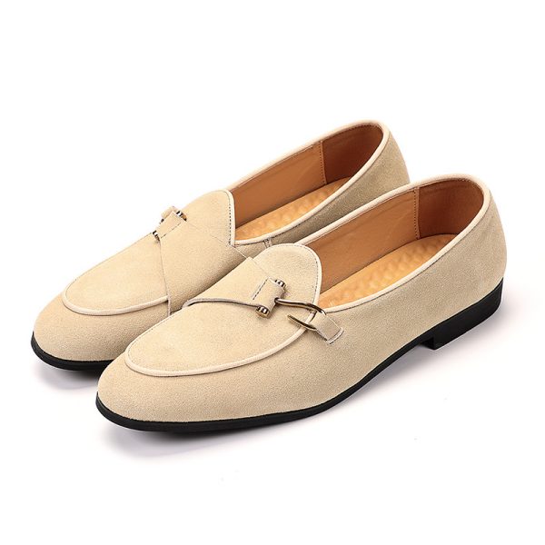 Summer Casual Men Loafers Leather Shoes - Image 6