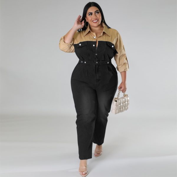 Plus Size Women's Long Jumpsuit