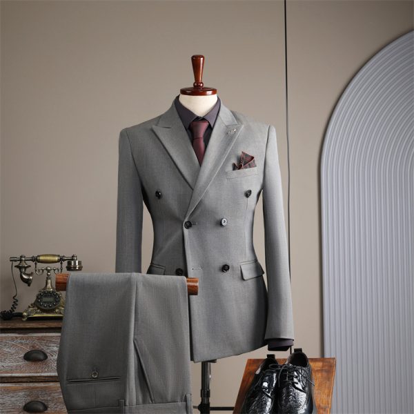 Double Breasted Suit Suit Men's - Image 7