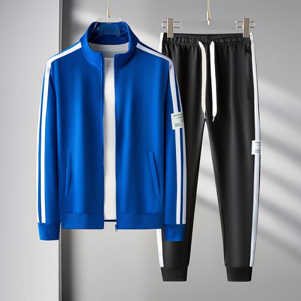 Men's Sport Cardigan Zipper Two-piece Set - Image 6