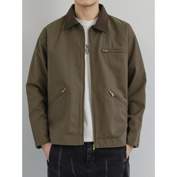 American Workwear Retro Lapel Jacket - Image 3