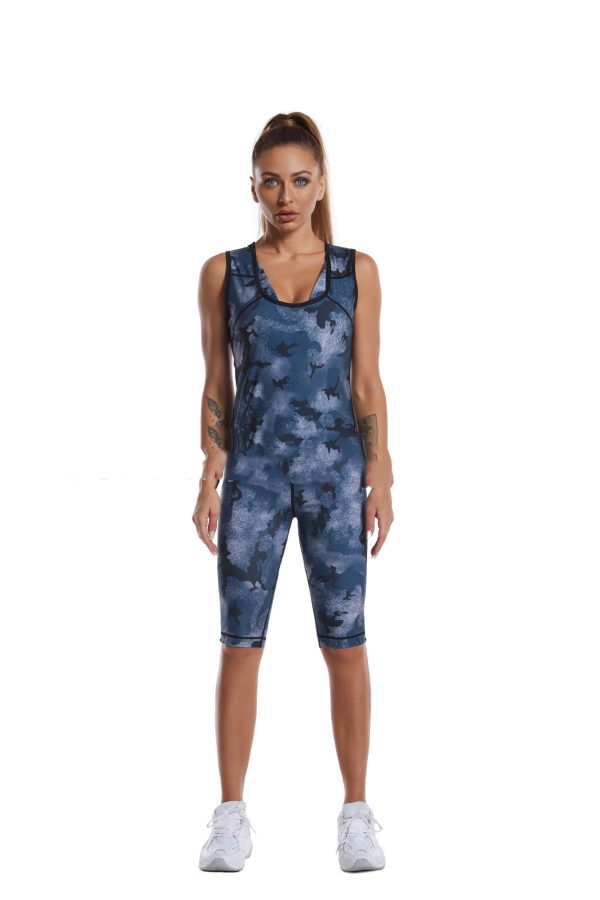 Camouflage Suit Body Shaper Sports Fitness Sweat Suit - Image 2