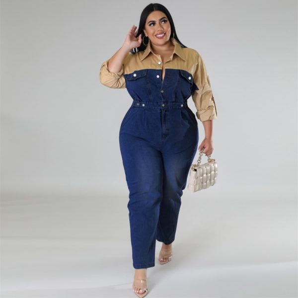 Plus Size Women's Long Jumpsuit - Image 3