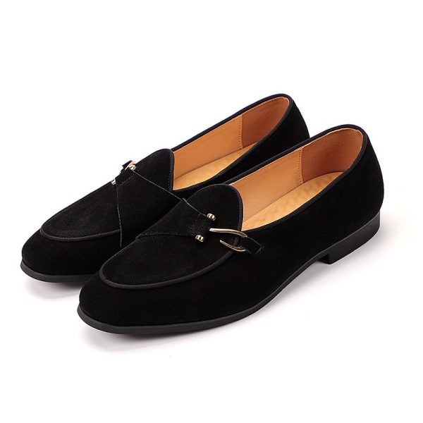 Summer Casual Men Loafers Leather Shoes - Image 4