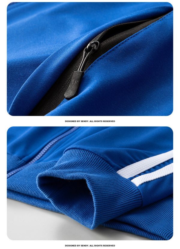 Men's Sport Cardigan Zipper Two-piece Set - Image 4