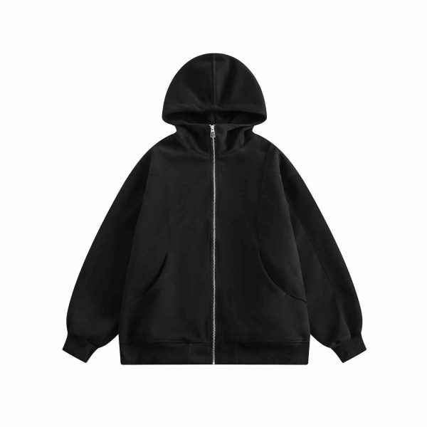 Women's Loose Casual Hooded Stand Up Collar Hoodie - Image 5