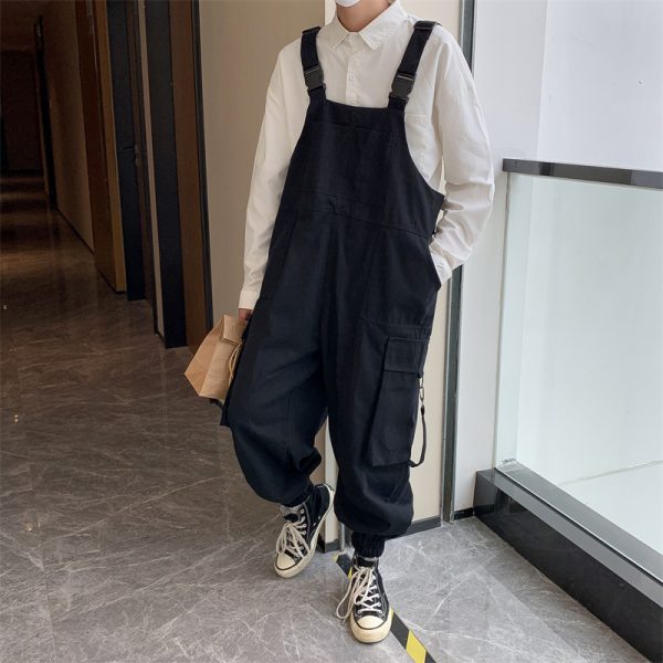 Retro Casual Suspenders Pants Men - Image 4