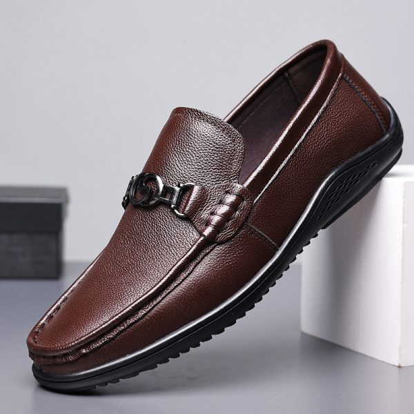 Fashion Casual Shoes Men Leather Feet - Image 6