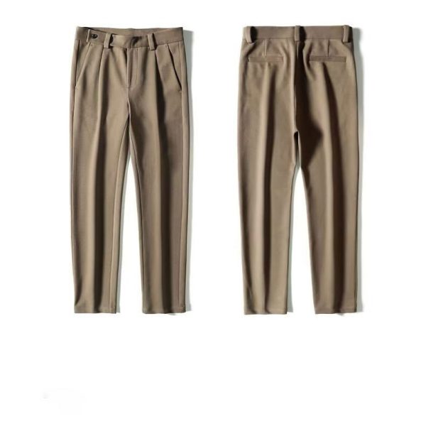 Men's Pants Loose Straight Woolen Drape - Image 7