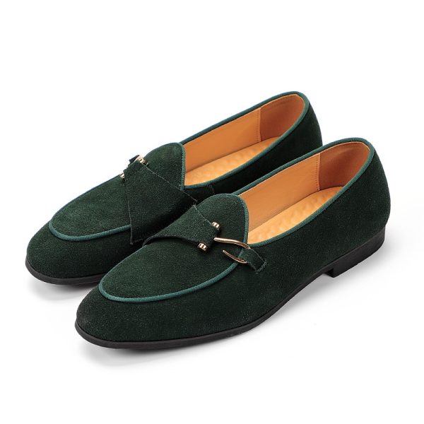 Summer Casual Men Loafers Leather Shoes - Image 9