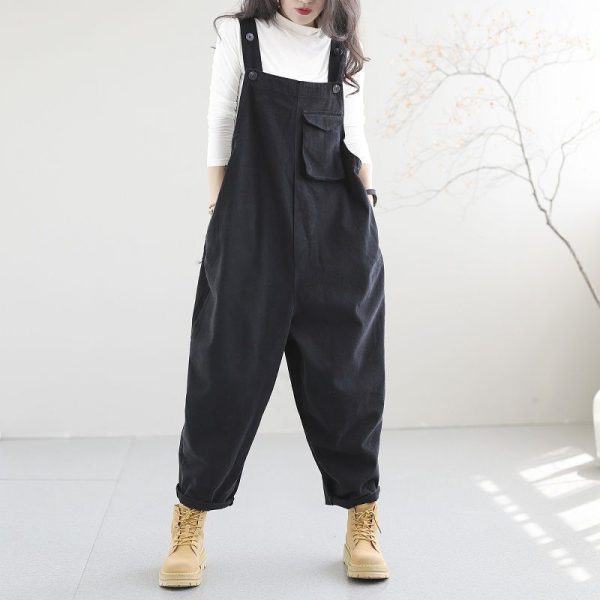 Artsy Vintage Plus-size Overalls - Image 3