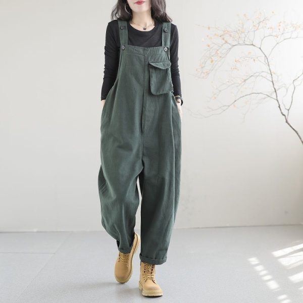 Artsy Vintage Plus-size Overalls - Image 4