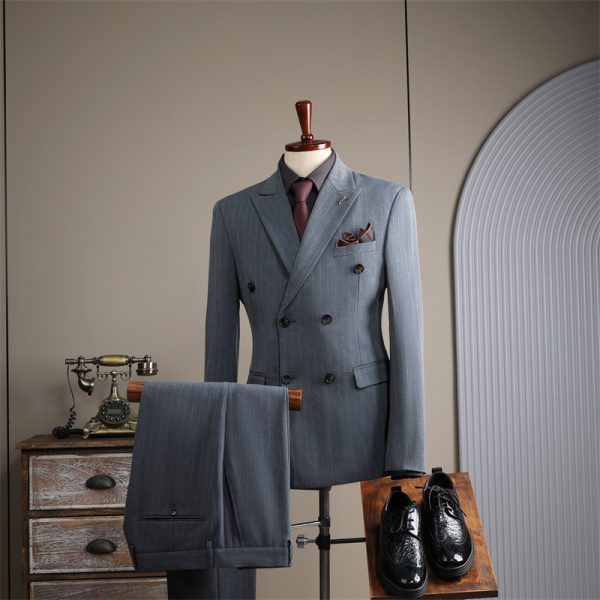 Double Breasted Suit Suit Men's - Image 10