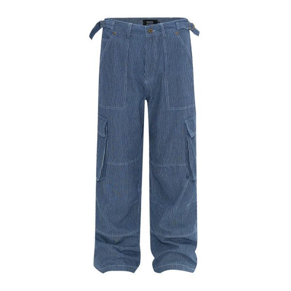 Vertical Stripes Casual Working Pants Men - Image 9