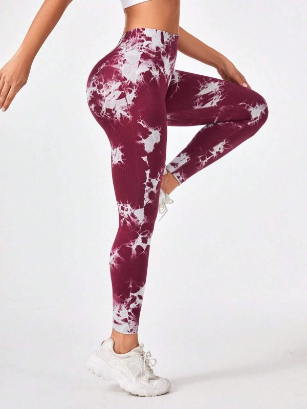 3 Pack Tie Dye Workout Seamless Leggings For Women High Waist Gym Leggings Yoga Pants, Seamless Leggings For Women High Waist Yoga Pants - Image 7