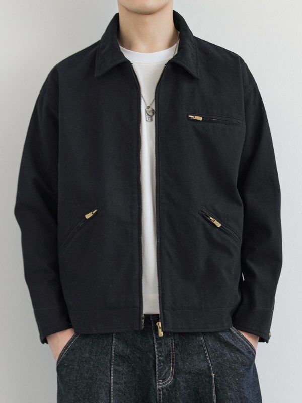 American Workwear Retro Lapel Jacket - Image 7