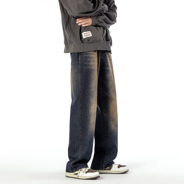 Retro Fashion Straight Casual Jeans For Men - Image 5