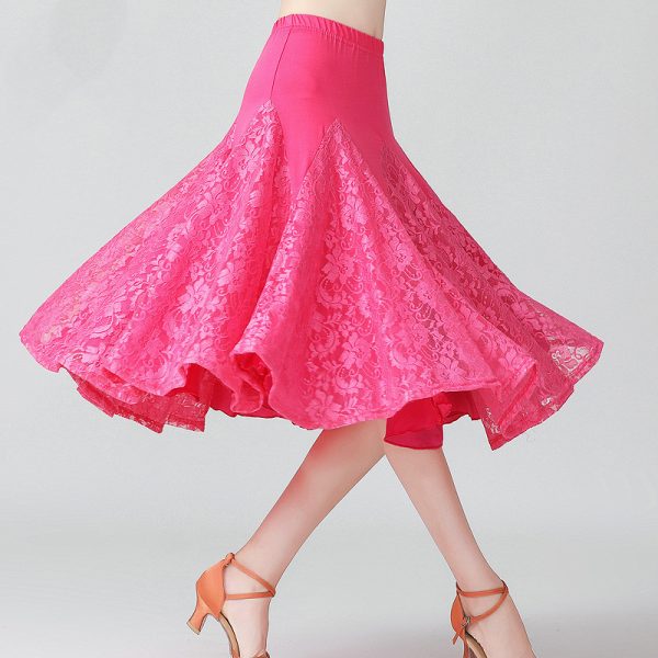 New Dance Lace Swing Ballroom Dance Skirt - Image 2