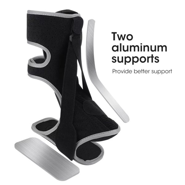 Adjustable Foot Drop Steel Plate Support, Ankle Anti-Sprain Fixed Brace, Correction Belt, Foot Drop Orthosis - Image 3