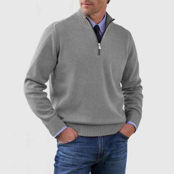 Men's Plus Size Knitwear Zipper - Image 9