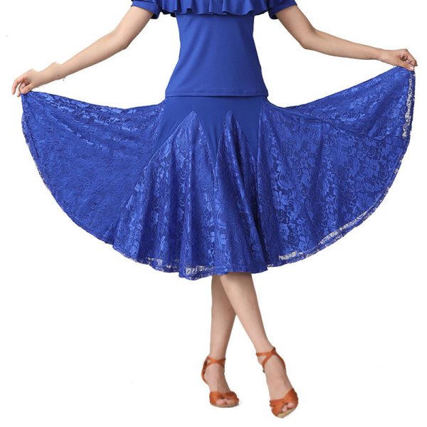 New Dance Lace Swing Ballroom Dance Skirt - Image 5