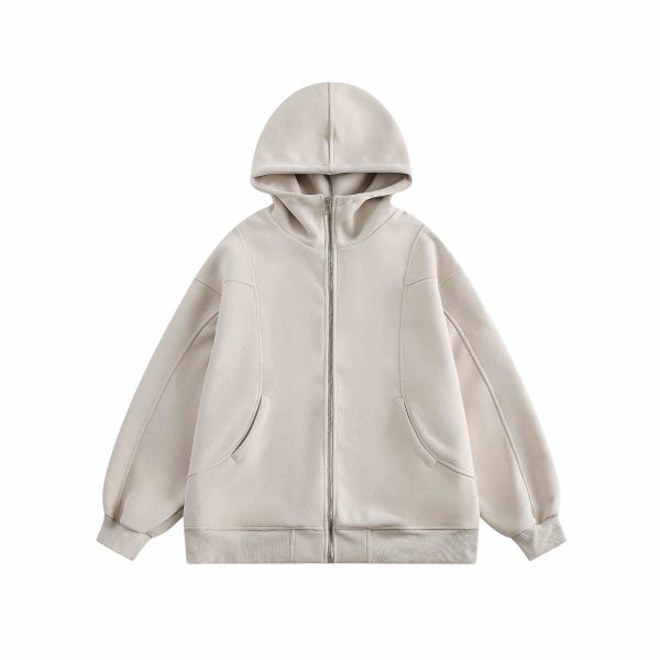 Women's Loose Casual Hooded Stand Up Collar Hoodie - Image 2