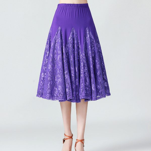 New Dance Lace Swing Ballroom Dance Skirt - Image 4