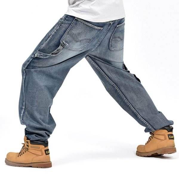 Loose Plus Size Fat Guy Hip Hop Plus Size Skateboarding Pants - Image 3